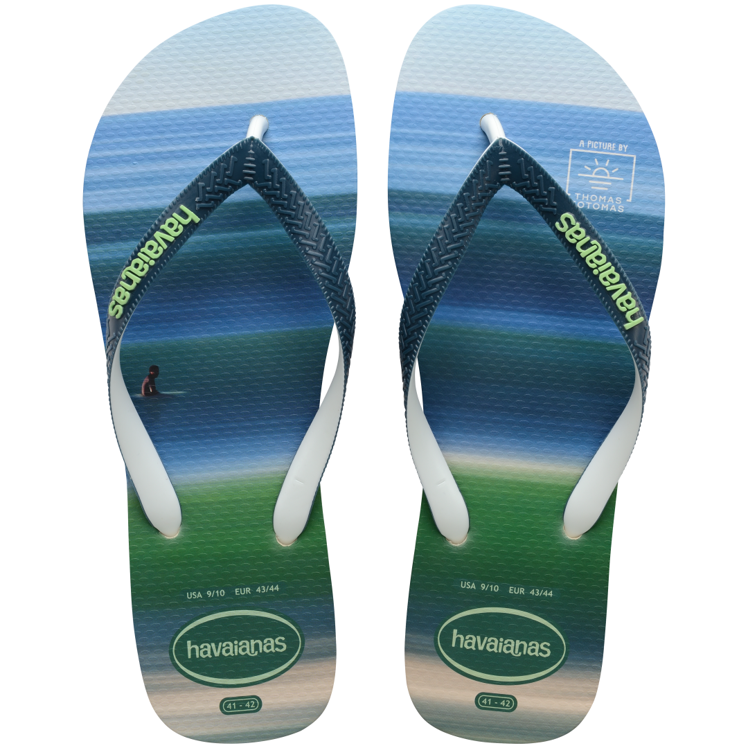 FLIP FLOPS HAVAIANAS TOP SURF 24 43 44 BEIGE BLUE