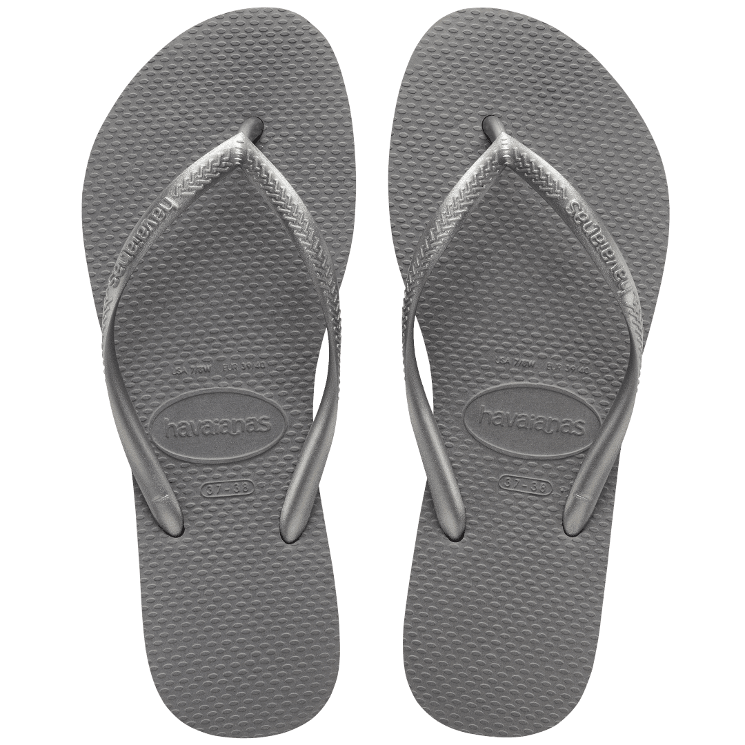 FLIP FLOPS HAVAIANAS SLIM 24 37 38 STEEL GREY