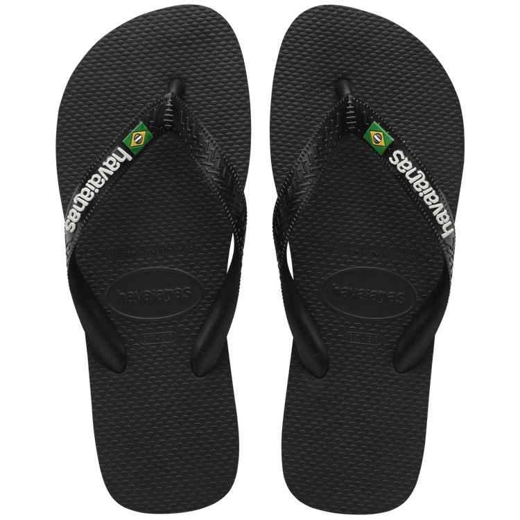 Havaianas flip flops black discount