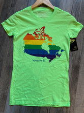 Load image into Gallery viewer, PRIDE MAP T-SHIRT WOMENS
