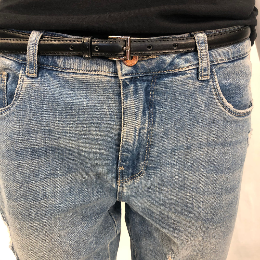 BELT SKINNY COUNTRY LEATHER 1/2'
